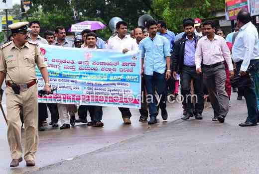 Jatha in M’luru - Dengue, malaria awareness 1
